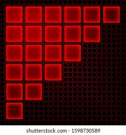 Abstract red background with place for text. Vector illustration.