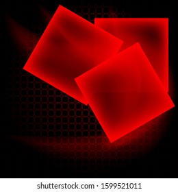 Abstract red background with place for text. Vector illustration.