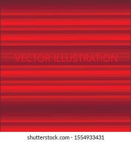Abstract red background. Pleated backdrop. Vector illustration.