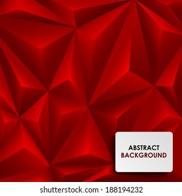 Abstract red background pyramid