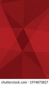 Abstract red background, set of dark triangles - Vector