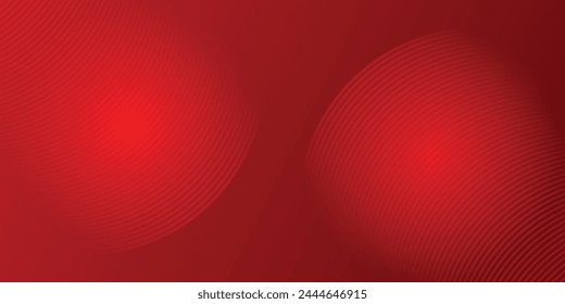 Abstract red background with shining curve lines. Geometric circle line pattern eps 10