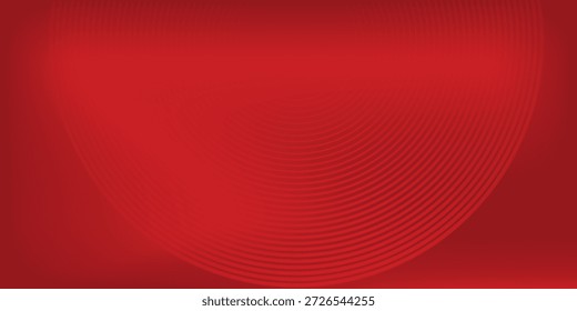 Abstract red background with shining curve lines. Geometric circle line pattern eps 10