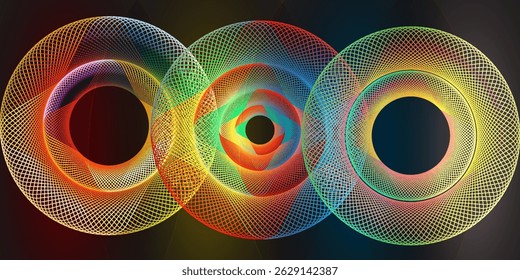 Abstract red background with shining curved lines. Modern shiny red gradient geometric circle lines pattern. Futuristic concept. Suitable for banners, flyers, posters, presentations, covers, websites