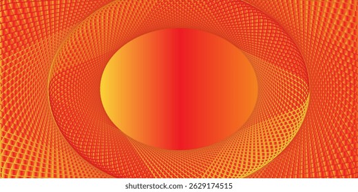 Abstract red background with shining curved lines. Modern shiny red gradient geometric circle lines pattern. Futuristic concept. Suitable for banners, flyers, posters, presentations, covers, websites