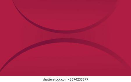 Abstract red background with soft curved wave shapes and smooth gradient tones