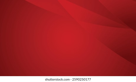 Abstract Red Background With Soft Gradient Shadows And Light
