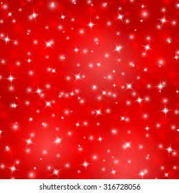 Abstract red background with star lights