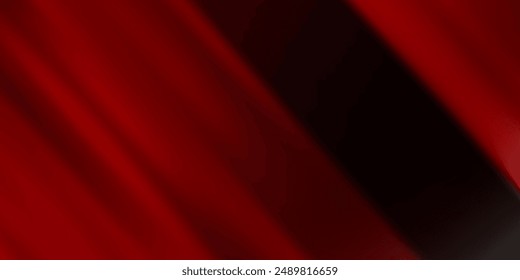 Abstract red background with stripes and space for text.
