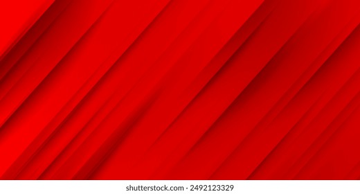 Abstract red background with stripes and space for text.