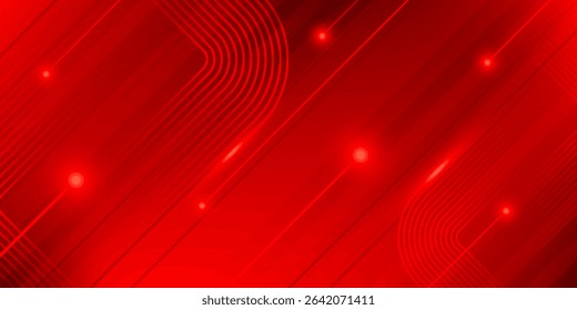 Abstract red background with stripes and space for text. Dynamic abstract red background. Dynamic pattern design overlapping shapes.