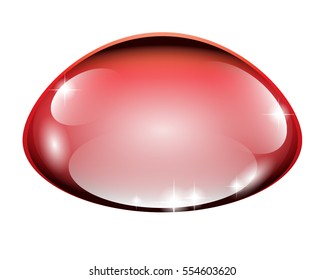 Abstract red background stylized as a liquid, vector illustration