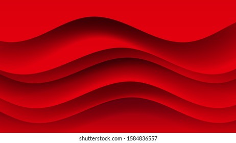 Abstract Red Background Suitable For Greeting Card, Poster Or T-shirt Printing.