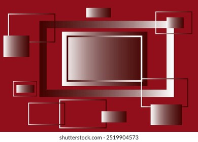 An abstract red background with a technology-inspired design, perfect for templates, posters, business presentations, wallpapers, flyers, and vector banners. vector illustration.