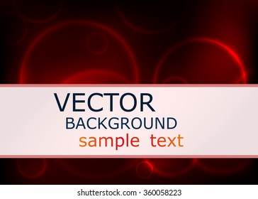 Abstract red background with text area. Vector illustration.
