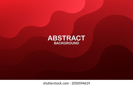 Resumen de fondo rojo. Composición de formas de degradado de moda. Diseño de fondo frío para afiches. Vector Eps10