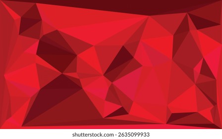 fundo vermelho abstrato, fundo triângulo abstrato