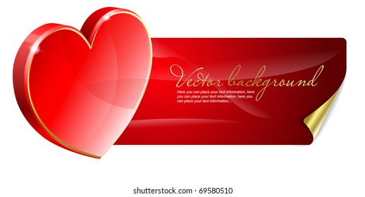 Abstract red background to the Valentine's day