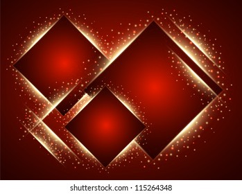 Abstract red background. Vector