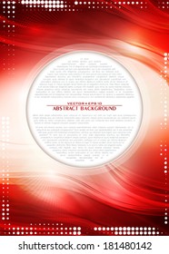 Abstract red background. Vector