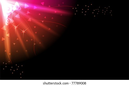 abstract red background. Vector
