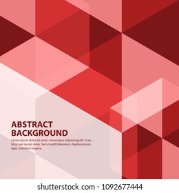 Abstract red background. Vector illustration.
