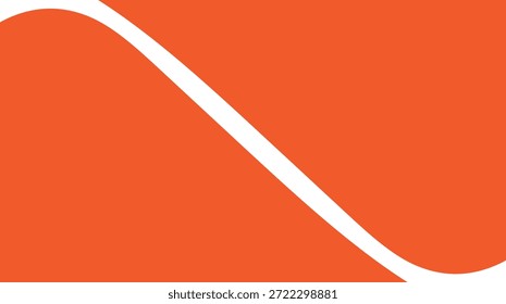 Abstractas Ilustración vectorial de fondo rojo con líneas onduladas naranjas y amarillas que crean un diseño de Anuncio de negocios con una curva de cinta decorativa y un telón de fondo de patrón de carretera artístico