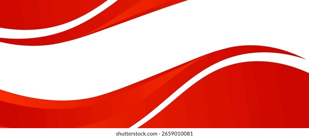 abstract red background. Vector red line background curve element with white space for text and message design, overlapping layers, vector. wave background