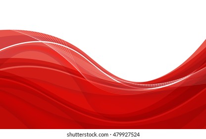 red wave background