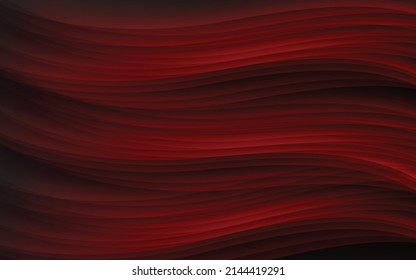 Abstract Red Background with Waves