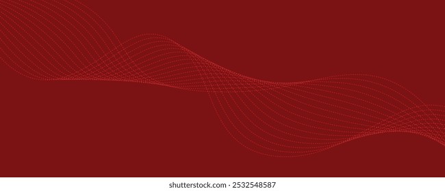 abstract red background with waves