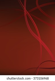 abstract red background waves curves and lines