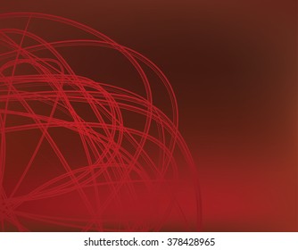 abstract red background waves curves and lines