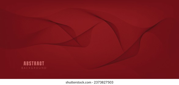 Abstract red background with wavy lines.