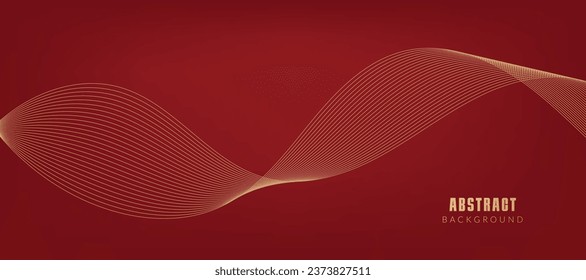 Abstract red background with wavy lines.