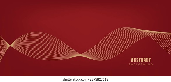 Abstract red background with wavy lines.