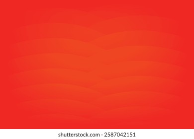 Abstract red background with wavy smooth lines effect. 