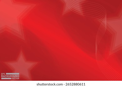 Abstract red background with white lines