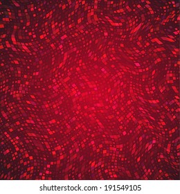 abstract red baclkground with mosaic