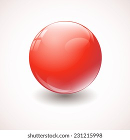 Abstract red ball