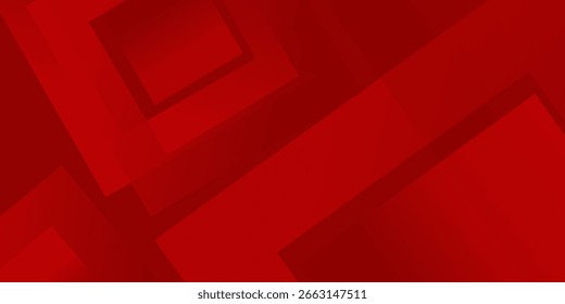 Abstract red banner background design. Vector illustration