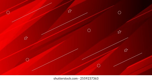 Abstract red banner background , Dynamic shapes composition and best for your channel.