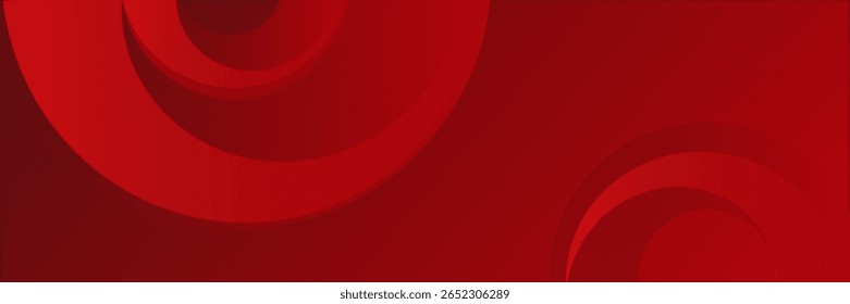 Abstractas fondo de Anuncio rojo. Diseño gráfico de Formas geométricas brillantes. Elementos redondos eps 10