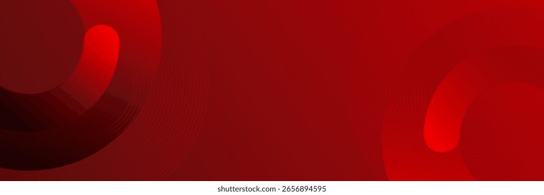 Abstractas fondo de Anuncio rojo. Diseño gráfico de Formas geométricas brillantes. Elementos redondos. Formas de círculos futuristas. Traje para la presentación, cubierta, folleto, Sitio web, volante, negocio, cartel, eps10