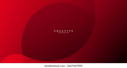 Abstrakter roter Banner-Hintergrund. Glänzende geometrische Formen Grafikdesign. Runde Elemente. Futuristische Kreisformen. Anzug für Präsentation, Cover, Broschüre, Website, Flyer, Business, Poster, Broschüre