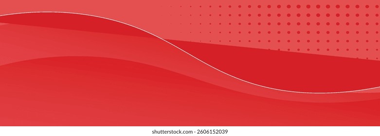 Abstract red banner background. Graphic design banner pattern background template with dynamic curve shapes. vector
