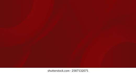 Abstract red banner background. Round elements. Futuristic circle shapes. Suit for presentation, cover, brochure, website, flyer, business, poster, booklet. EPS10