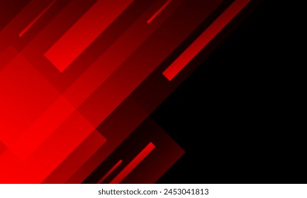 Abstract red banner background. Vector illustration
