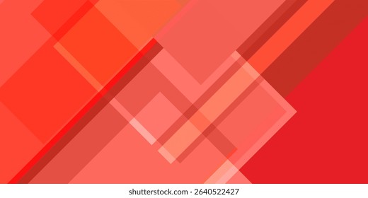 abstract red banner with diagonal lines. vector dynamic shapes