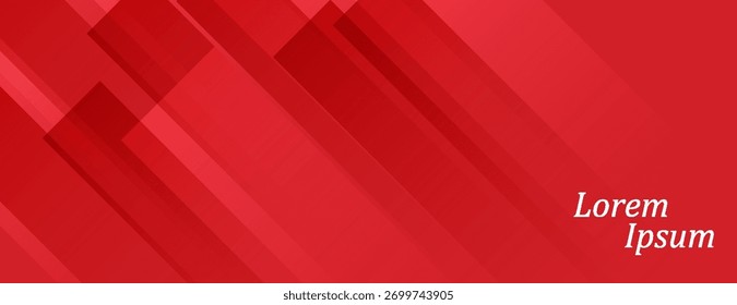 abstract red banner with diagonal lines. vector illsutration eps 10